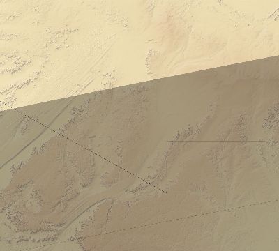 Map of the eclipse path across Libya on 02/23/1868