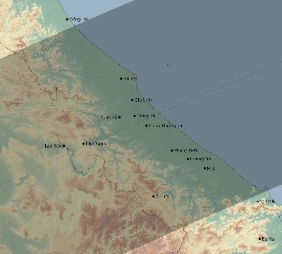 Map of the eclipse path across Vietnam on 04/06/1875