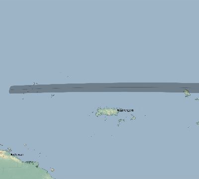Map of the eclipse path across Papua New Guinea on 09/17/1876