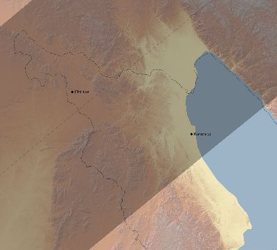 Map of the eclipse path across Malawi on 01/22/1879