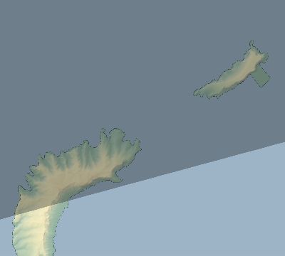 Map of the eclipse path across French Polynesia on 05/06/1883