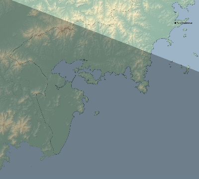 Map of the eclipse path across Russia on 10/30/1883