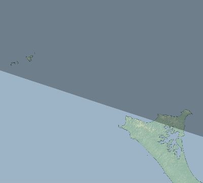 Map of the eclipse path across New Zealand on 02/01/1897