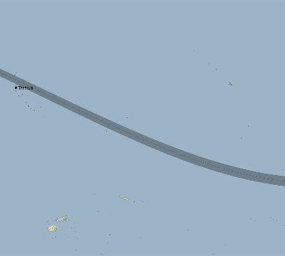 Map of the eclipse path across Kiribati on 01/03/1908