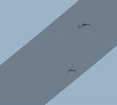 Map of the eclipse path across Tonga on 04/28/1911