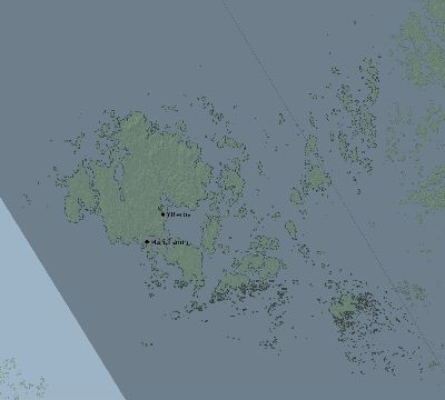 Map of the eclipse path across Åland Islands on 08/21/1914