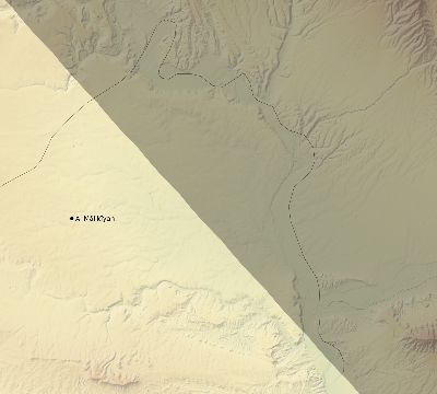 Map of the eclipse path across Syria on 08/21/1914