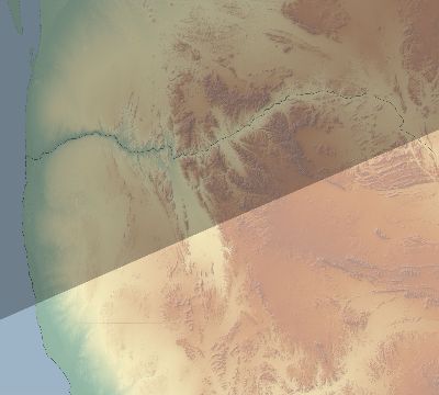 Map of the eclipse path across Namibia on 12/03/1918