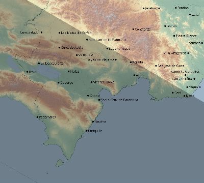Map of the eclipse path across Dominican Republic on 11/22/1919
