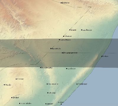 Map of the eclipse path across Somalia on 09/21/1922