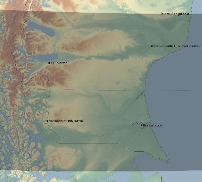 Map of the eclipse path across Argentina on 03/17/1923