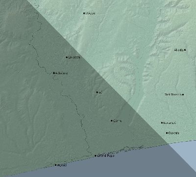 Map of the eclipse path across Benin on 11/01/1929