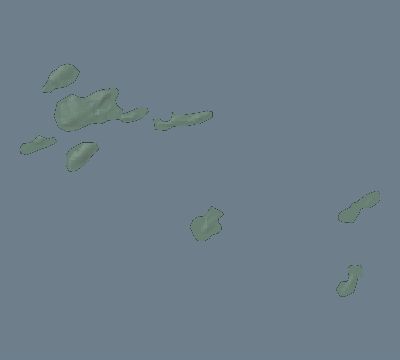 Map of the eclipse path across New Zealand on 03/27/1941