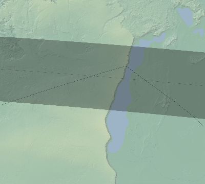 Map of the eclipse path across Uzbekistan on 09/21/1941