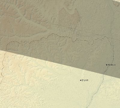 Map of the eclipse path across Republic of the Congo on 05/20/1947