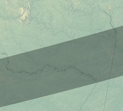 Map of the eclipse path across Colombia on 11/12/1947