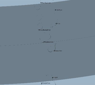 Map of the eclipse path across Maldives on 12/14/1955