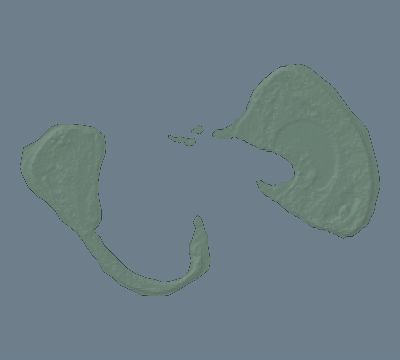 Map of the eclipse path across Cook Islands on 05/30/1965