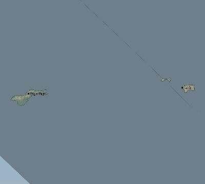 Map of the eclipse path across American Samoa on 08/31/1970