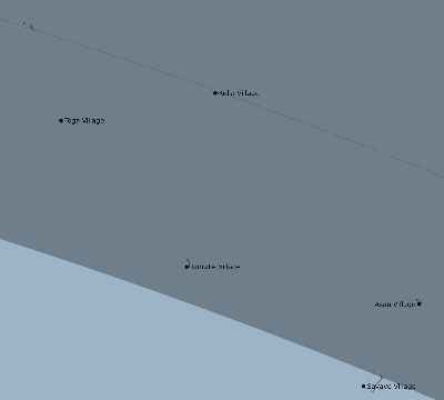 Map of the eclipse path across Tuvalu on 08/31/1970
