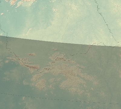 Map of the eclipse path across Guyana on 12/24/1973
