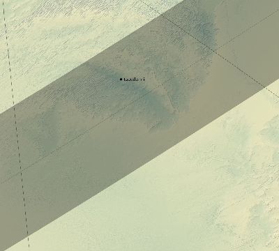 Map of the eclipse path across Mali on 04/29/1976