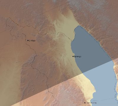 Map of the eclipse path across Malawi on 04/18/1977