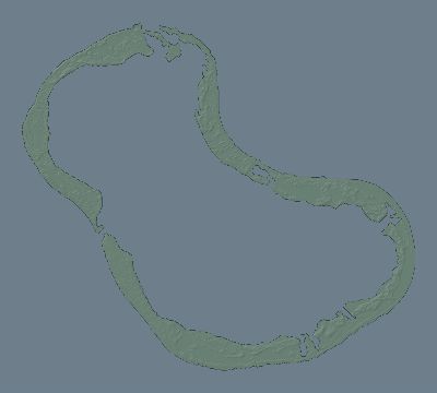 Map of the eclipse path across Kiribati on 08/10/1980