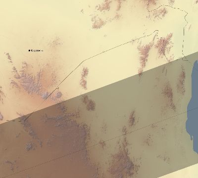 Map of the eclipse path across South Sudan on 12/04/1983