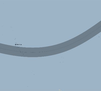 Map of the eclipse path across Kiribati on 01/04/1992