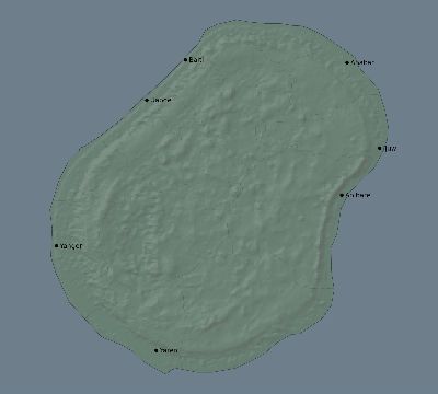 Map of the eclipse path across Nauru on 01/04/1992