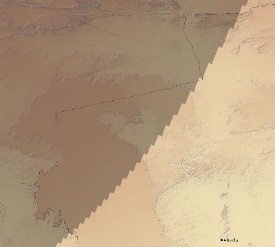 Map of the eclipse path across Algeria on 05/10/1994