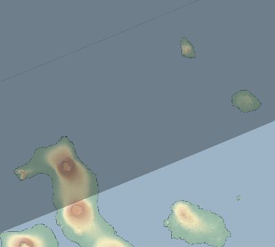 Map of the eclipse path across Ecuador on 02/26/1998