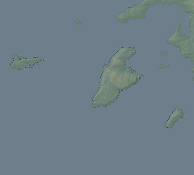 Map of the eclipse path across Greece on 03/29/2006