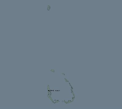 Map of the eclipse path across Cocos (Keeling) Islands on 01/26/2009