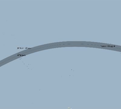 Map of the eclipse path across Kiribati on 05/10/2013