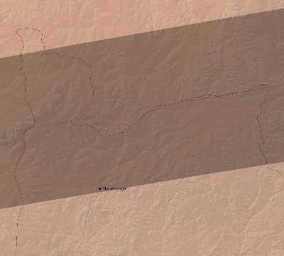 Map of the eclipse path across Zambia on 02/26/2017
