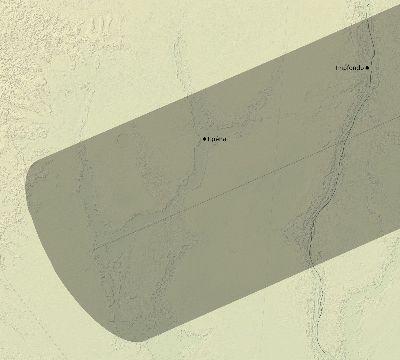 Map of the eclipse path across Republic of the Congo on 06/21/2020