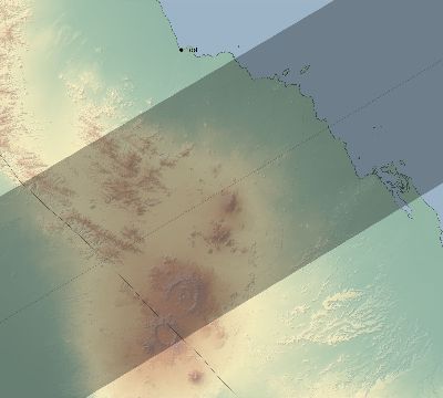 Map of the eclipse path across Eritrea on 06/21/2020