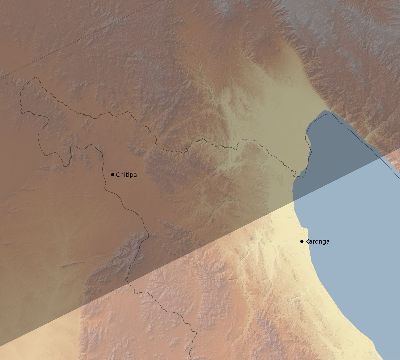 Map of the eclipse path across Malawi on 05/21/2031