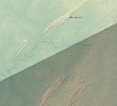 Map of the eclipse path across Burkina Faso on 01/05/2038