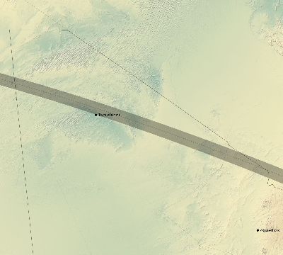 Map of the eclipse path across Mali on 07/02/2038
