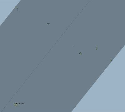 Map of the eclipse path across Cook Islands on 02/16/2045