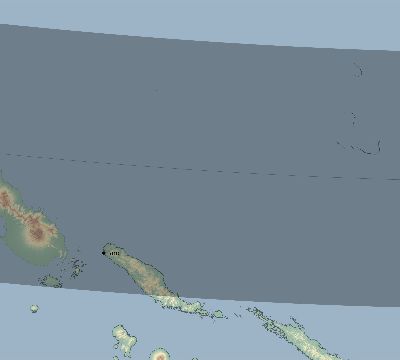 Map of the eclipse path across Solomon Islands on 02/05/2046