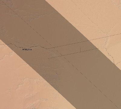 Map of the eclipse path across Namibia on 08/02/2046
