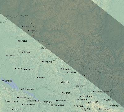 Map of the eclipse path across Ukraine on 06/11/2048