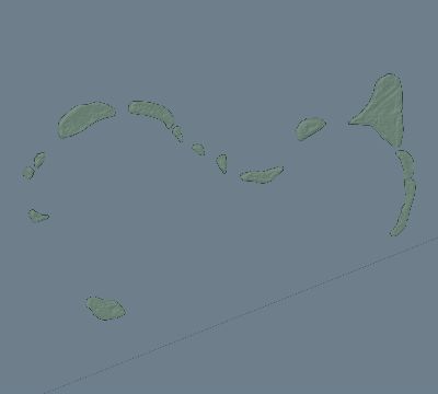 Map of the eclipse path across Micronesia on 11/25/2049