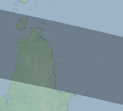 Map of the eclipse path across Australia on 09/22/2052