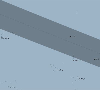 Map of the eclipse path across Marshall Islands on 01/16/2056