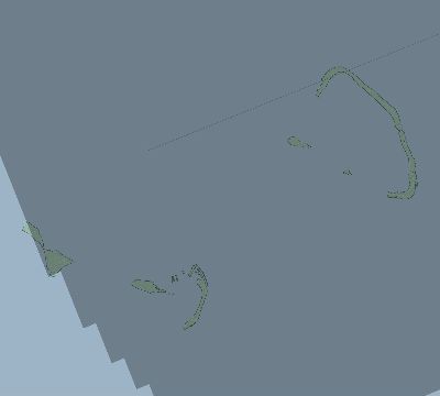 Map of the eclipse path across Kiribati on 07/12/2056